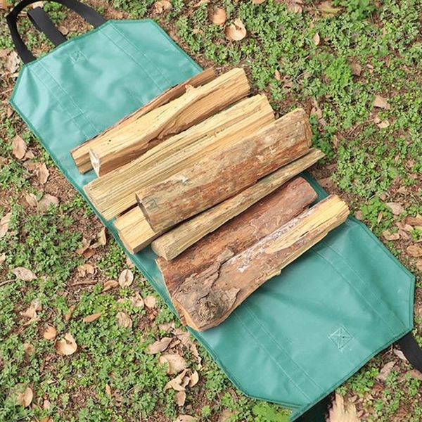 Firewood Log Carrier Log Holder for Camping BBQ Barbecue Carrying Bag Sturdy Log