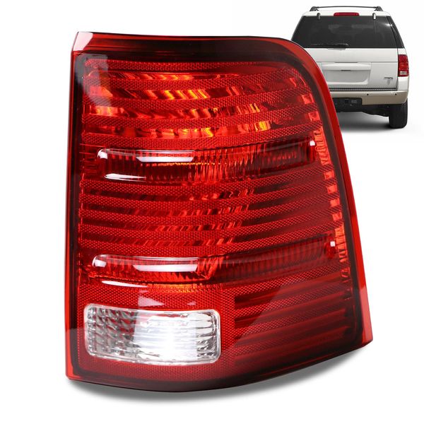 Tail Light Halogen Compatible With Ford Explorer 2002 2003 2004 2005 Right Passenger Side Taillight W/O Bulb Replace FO2801159