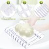 Plastic Bar Soap Holder Saver Tray Dish Self Draining Dishes Clear 