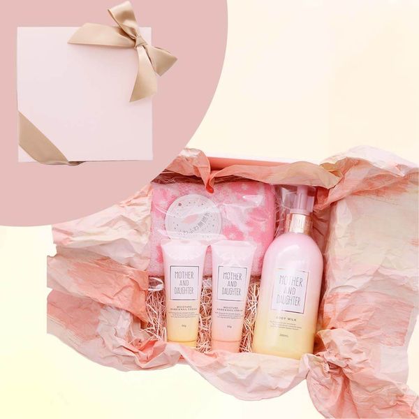 From 8pm on the 14th, 5x points on all items ★ On the 15th, up to 8x points and up to 300 yen off coupons will be distributed Mother &amp; Daughter Body Milk &amp; Hand Cream Gift Set with gift box*