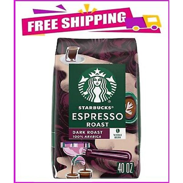 Starbucks Whole Bean Coffee, Espresso Roast Dark (40 oz.) Great Price