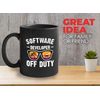 Occupation Coffee Mug 11oz Black - Software Developer Off Duty - Funny Holiday Vacation Software Computer Programs Bulder Creator Source Code