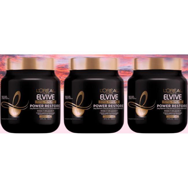 L'Oreal Paris Elvive Total Repair 5 Power Restore Treatment 23oz/each- 3pk