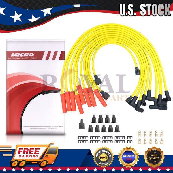 Spark Plug Wire Set 8.5mm For Chevrolet GMC SBC BBC Replacement for GM08 Wire