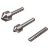 wolfcraft Tool Steel Countersink Set 3 Pcs., Round Shank I 2504000