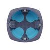 Debflex Stopair 718382 Recessed Conduit Box Drywall D67/P40 Grey/Blue