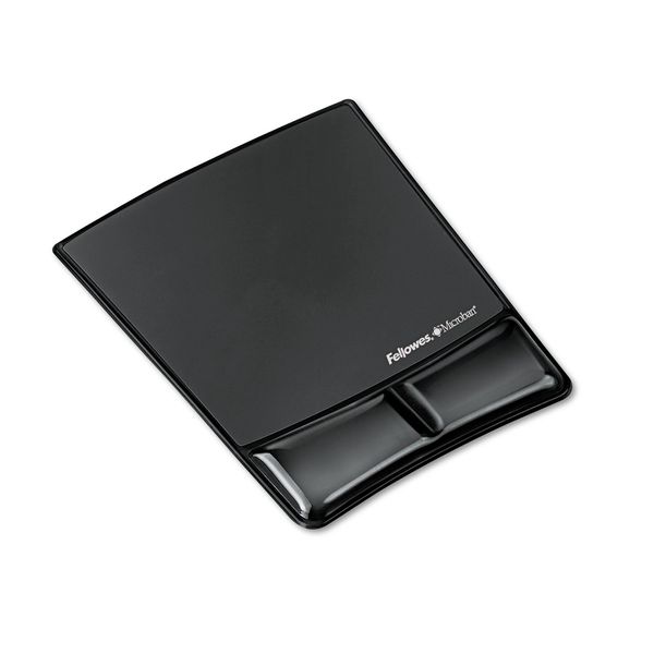 Fellowes® MICROBAN® Gel Mouse Pad Wrist Support - Black (9182301)