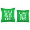 Pickle Juice Vibes On Pickle Lover Throw Pillow