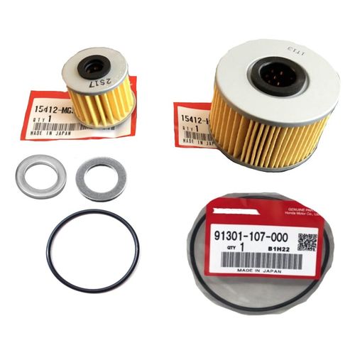OEM Oil Filter Tune Up Kit Compatible with Honda Talon 1000R X Pioneer 1000 Oil Filters, O-Rings, & Washers