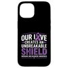 Unbreakable Shield Migraine And Headache Awareness Month Case for iPhone 15
