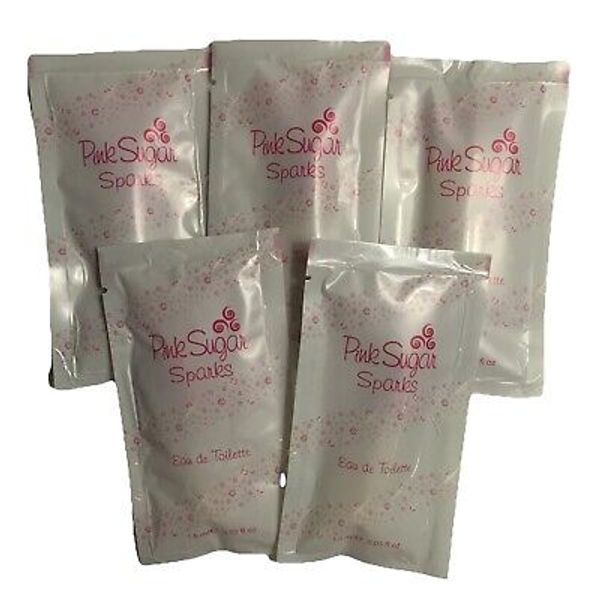 5 Aquolina Pink Sugar Sparks  0.05 oz 1.6 ml EDT Spray Mini Travel Sample Vial