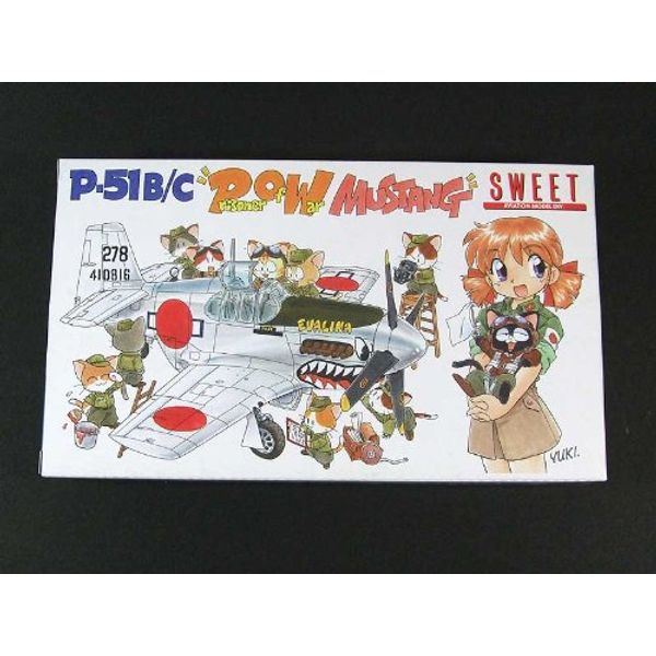 Sweet 1/144 P – 51B/C Pow Prisoner Of Mustang Plastic Model Kit 2 Machine Set 14117