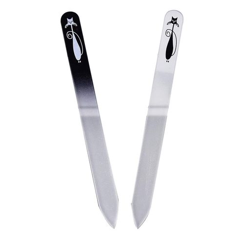 WedDecor Glass Nail Files Manicure Pedicure Set, Double Sided Professional Polishing Tool for Reducing Nail Splitting, Chipping & Peeling, Pink, 3pcs