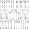 Flatware Set Stainless Steel Silverware Cutlery Tableware 50 Piece Service for 1