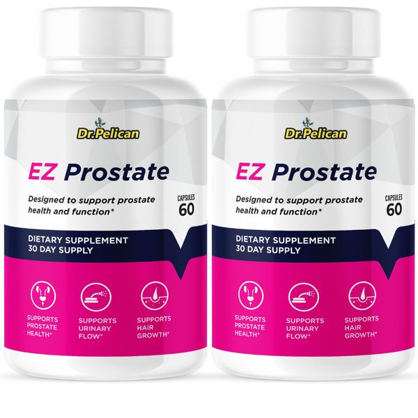 EZ Prostate - Prostate Support- 2 Bottles- 120 Capsules
