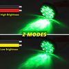 LED Side Marker Light 9 LED Track Position Lamp 12V 24V Waterproof Universal Green Light