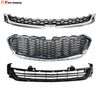 Fits 2014-2016 Chevrolet Malibu Grill Front Upper/Center/Lower Grille Chrome Set