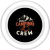 Crazy Camping Crew Tent And Mountains Design PopSockets PopGrip for MagSafe