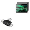 BoxWave Smart Gadget Compatible with Veidoo Tablet (13 in) - AllReader SD Card Reader, microSD Card Reader SD Compact USB - Jet Black