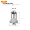 sourcing map 60Pcs Rivet Nuts Flat Head, M6 Stainless Steel 304 Threaded Insert Nuts Knurled Body