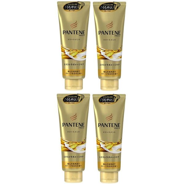 Pantene Rinsing Treatment, Extra Damage Care, Daily Repair Treatment, 5.3 oz (150 g) x 4 Packs