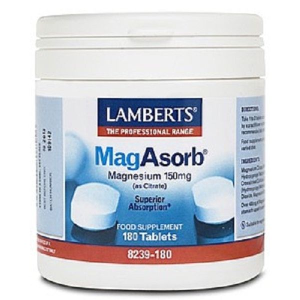 Lamberts Magasorb Tablets 150mg (180) BBE 07/2027