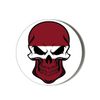 Latvia Flag Skull Shape 6 x 70mm Vinyl Stickers