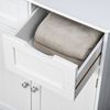 Bathroom Storage Cabinet with 2 Drawers & Adjustable Shelf, White