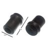 2 X Black Rubber Crutch Zimmer Frame Ferrule with Metal Insert