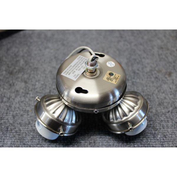 Homenhancements Brushed Nickel Ceiling Fan Light Kit- 3 CFL Bulb