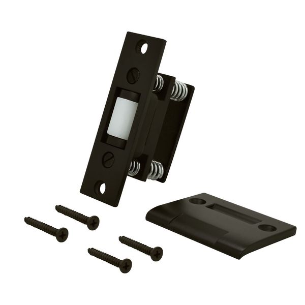 Nuk3y Heavy Duty Adjustable Solid Brass Roller Catch w/Full Lip Strike (Oil Rubbed Bronze)