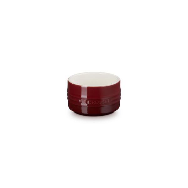 Le Creuset Stoneware Ramekin with straight wall, Stackable, 200 ml, Garnet, 70403209490099