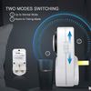 EXTRASTAR 24 Hour Mechanical Segment Timer Switch, [2 Pack] Energy Saving UK Mains Wall Plug in Socket with Programmable Time Controller - White