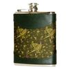 Bisley 6 oz Green Pheasant Design Hip Flask.