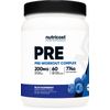 Nutricost Pre-Workout Complex Powder (Blue Raspberry) 60 Serivings
