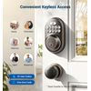 Veise Keyless Entry Door Lock, Electronic Keypad Deadbolt, Keyed Entry, Auto ...