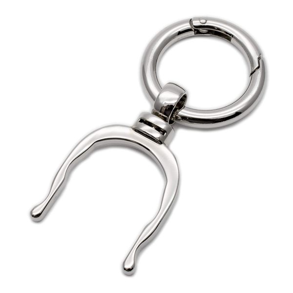 Amanogawa Plastic Bottle Holder, Carabiner, Portable, Silver
