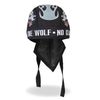 Hot Leathers - HWH1041 Lone Wolf Head Wrap (Black)