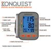 Konquest KBP-2910W Automatic Wrist Blood Pressure Monitor - Accurate - Adjustable Cuff, Large Screen Display - Portable Case - Irregular Heartbeat Detector - Tensiometro