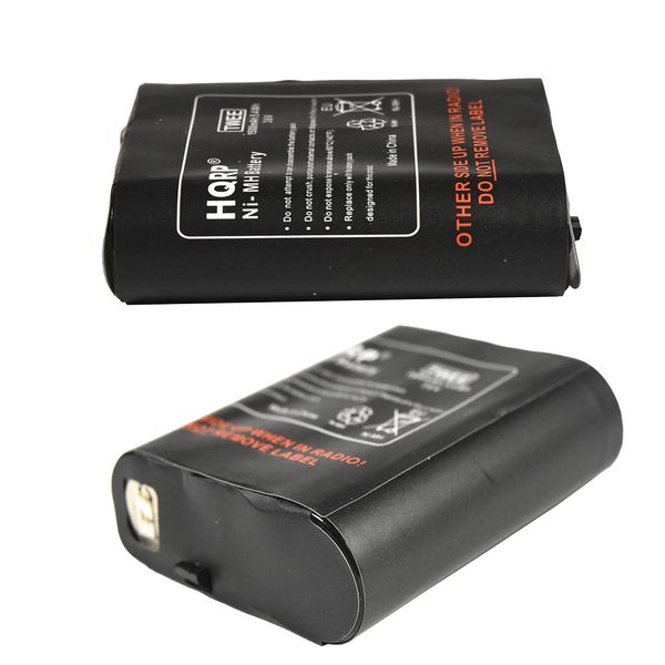 HQRP 1500mAh Two Rechargeable Batteries Compatible with Motorola T5709, T5710, T5720, T5820, T5920, T5950, T6530, T6550, T8510 Two-Way Radio