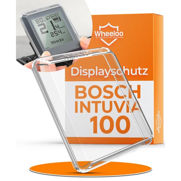 Wheeloo Bosch Intuvia 100 Displayschutz I Ebike Schutzhülle transparent & wasserabweisend I E Bike Display Schutz Zubehör für Fahrradcomputer Abdeckung