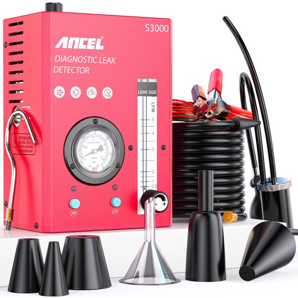ANCEL S3000 EVAP Smoke Machine Leak Detector Air Pump Fuel Pipe System Tester