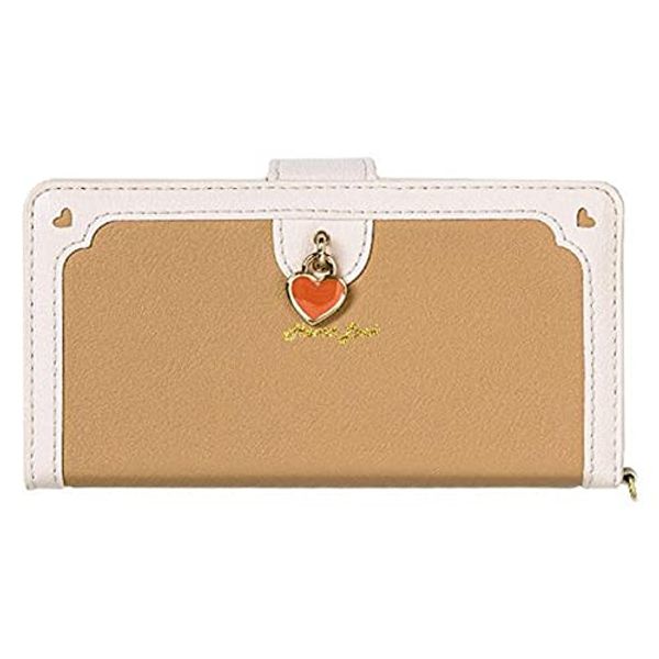 Heart Lock iPhone 12mini Notebook Type Smartphone Case iP20_54-HL03 Apricot