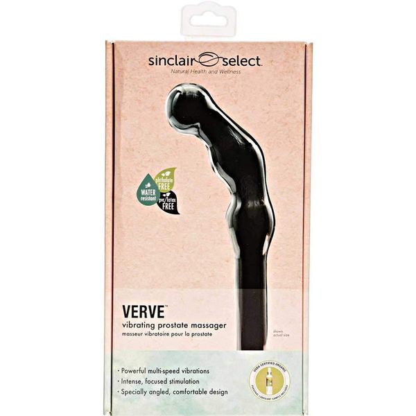 Sinclair Institute Select VERVE Prostate Vibe 7.5 Inch Black