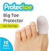 Protectoe Big Toe Protector Non-Perforated Extra Strong Design - Pack of 10