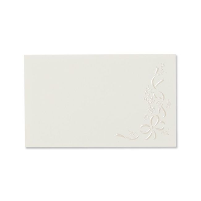 G.C.PRESS Mini Message Cards, Enru Bandeau, 078-86 [10 Pieces/2.2 x 3.5 inches (55 x 90 mm)] Message Cards, White (Plain, Simple, Multi-Purpose)