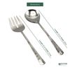 Elyon Seldon Reflective Silver Salad Serving Set Indian Artisan Made Forged