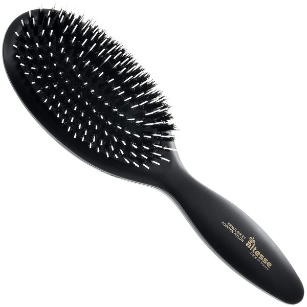 Altesse Hairbrush with Air Cushion and 100% Wild Boar Bristles 8911, 11 Rows,B-1125