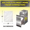 Compactor Trash Bags, 20 Gallon, 20 Count