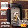 TSS Medium Size Wall Mounted Key Safe 4 Wheel Combination Key Lock Box Outdoor Key Box Wall Mounted